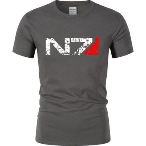 NEW Games N7 Mass Effect 3 T Shirt Men Systems Alliance Military Emblem Game TShirts Women Tee T-Shirt Men N 7 TShirt DG-99