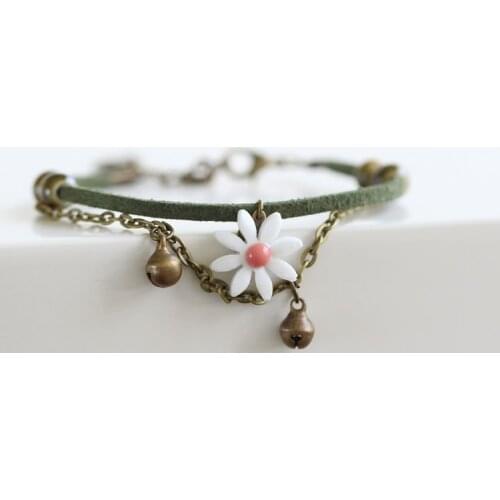 New small handmade ceramic bracelet without complaint or regret fresh fashion art girls small jewelry wholesale #1279