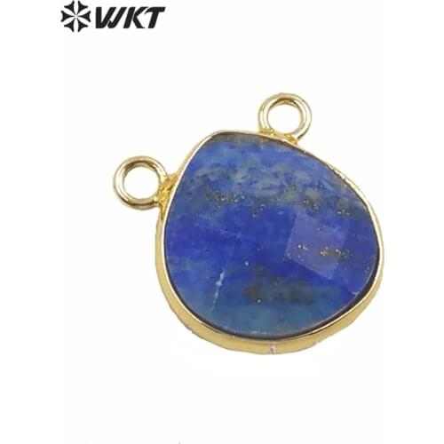 WT-P1547 Wholesale natural gold bezel setting tiny stone pendant lovely faceted teardrop tiny stone pendant gold stone charms