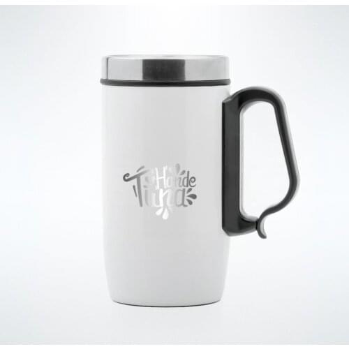 Personalized White Steel Thermos Cup 240 ml
