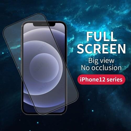 Full Cover for iPhone 12 Mini 11 Pro XS Max 7 8 Plus Tempered Glass Protective Film iPhone X XR SE 2020 Phone Screen Protector