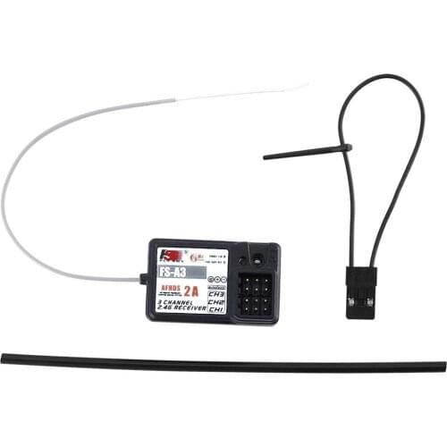 FlySky FS-A3 AFHDS2A 2.4G 3CH Receiver for GT2E GT2G Transmitter AFHDS 2A Wireless Protocol 3 PWM Channels