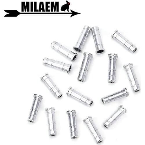 24/50/100pcs Archery Aluminum Arrow Insert ID 6.0 /6.2mm DIY Arrow Shaft Target Compound Recurve Hunting Shooting Accessories