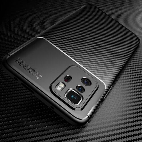 Carbon Fiber Thin Soft Phone Bag Case for Xiaomi POCO X3 GT X 3 NFC F3 5G M3 Pro 11 11T Redmi Note 10T 10 Pro 9 9C 9A 9S Cover