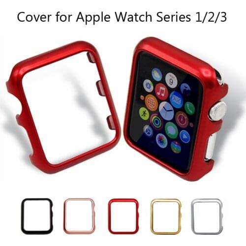 5 Colors Hard PC Bumper Cover for Apple Watch Case Series 3/2/1 Protection Shell Frame for 38mm 42mm iWatch Watch Cover