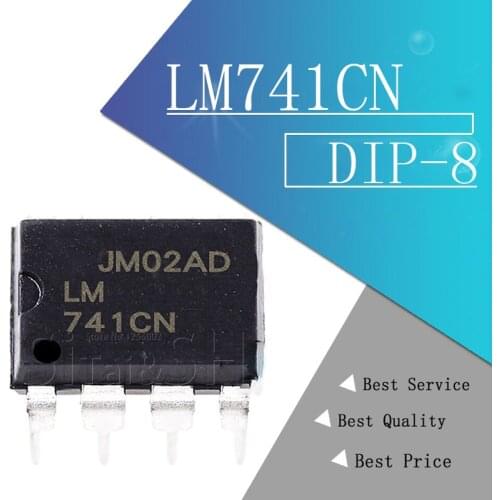 10PCS LM741CN DIP8 LM741 DIP DIP-8 741CN DIP-8 Operational Amplifier LM741C