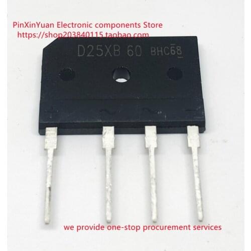 10PCS/LOT New original D25XB60 TO-4P induction cooker rectifier bridge 25XB60 D25SBA60 rectifier bridge stack In stock