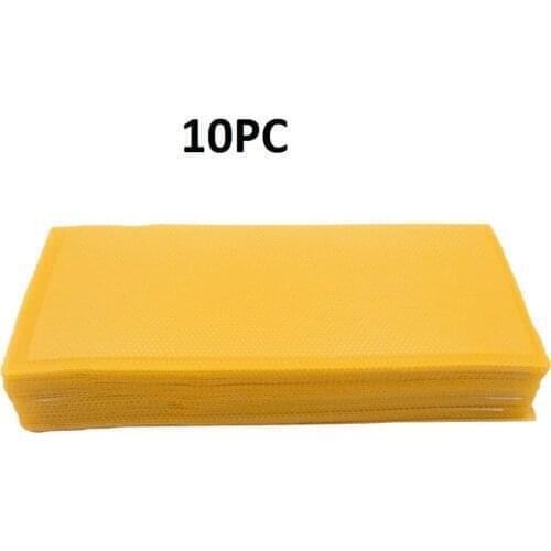 10pcs Bee Nest Beekeeping Honeycomb Foundation Wax Frames Honey Hive Equipment Tool 9x13 Cm Honeycomb Material Beekeeping Tool