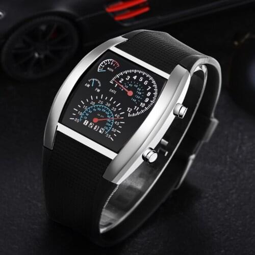 2020 Brand Watch Men Unique LED Digital Watch Men Wrist Watch Electronic Sport Watches Clock relogio masculino montre homme