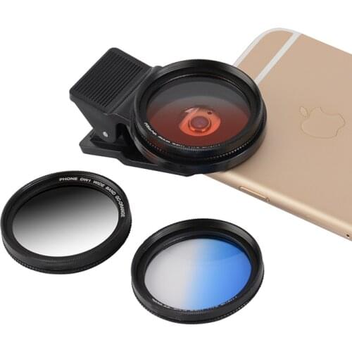 37mm Mobile Phone Filter, Polarizer, Adjustable ND, Dimming Filter, Gradient Lens, Close-Up Lens, Universal can be Superimposed