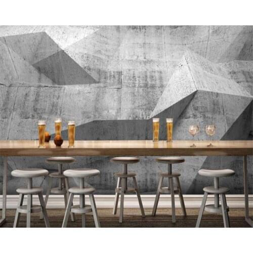 Beibehang Custom 3D wallpaper retro nostalgia industrial wind cement wall mural backdrop wall wallpapers for living room tapety