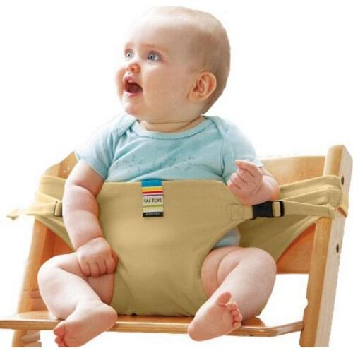 50pcs Baby Dining Chair Safety Belt Portable Seat Lunch Chair Seat Stretch Wrap Feeding Chair Harness baby Booster Seat