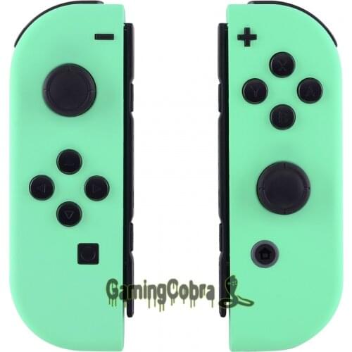 Custom Soft Touch Mint Green Controller Housing With Full Set Buttons DIY Replacement Shell Case for Nintendo Switch Joy-Con
