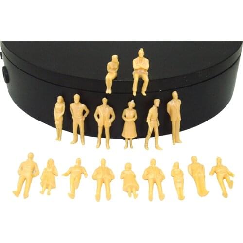 1:50 Scale DIY Model People Architecture 3.6cm ABS Plastic Skin Color Figure For Diorama Miniature Building Landscape Making