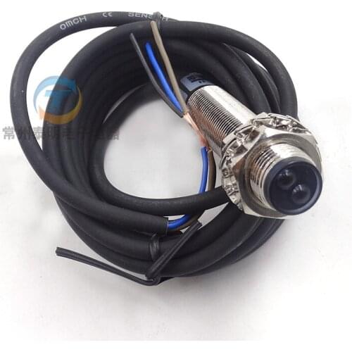 OMCH 12mm photoelectric switch sensor DC 24 V three wire NPN NO HE3F1-DS8NA 12 V