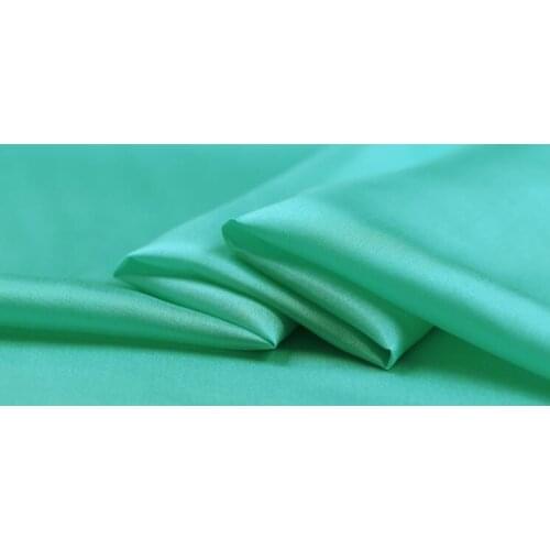 Howmay 100% pure silk fabric habotai 8m/m 114cm 45" water blue color 73# habutai fabric for decor clothes lining fabric