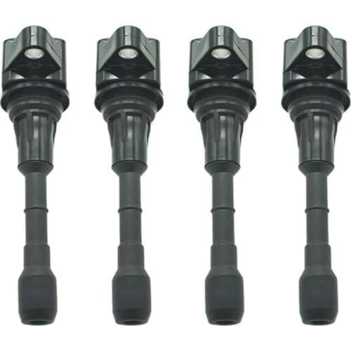 4PCS 22448-JA10A Ignition Coil For Nissan Altima 350Z Murano Tiida Cube Sentra Versa Teana X-Trail Infiniti 22448-JA12D