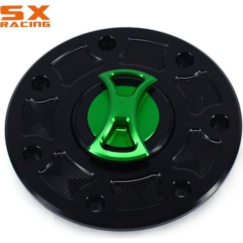 Motorcycle Gas Cap Oil Cap Tank Fuel Cover For ZX-6E ZG1000 ZRX1100 ZX600 ZZR1100 ZR400 Ninja 250 500 EX500 GPZ 250 400 750 900