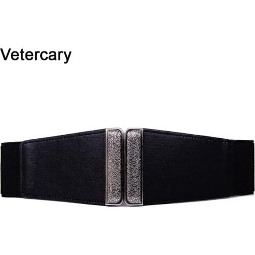 Women Cummerbunds Elastic Hot Sale Waistband Elegant Vintage Cummerbund For woman Lady Wide Belts For Female Fashion Accessories