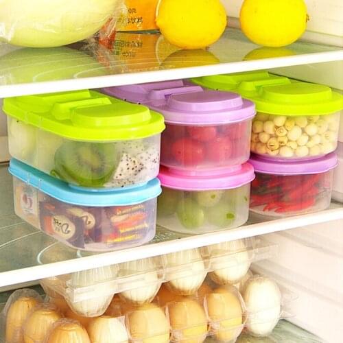Refrigerator Food Container Basket Storage Box Refrigerator Multifunctional Plastic Box Food Drink PP Sealed Kitchen Storage