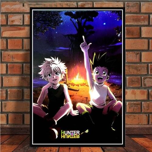 MT797 Hot Hunter x Hunter Anime Killua Zoldyck GON FREECSS Painting Art Poster Print Canvas Home Decor Picture Wall Print