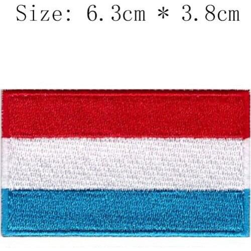 The Grand Duchy of Luxembourg embroidery patch Free shipping Wholesale price Edinburgh city emblem for Motorcycle Jacket coat