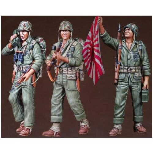1/35 Scale Unpainted Resin Figure US Infantry 3 figures collection figure