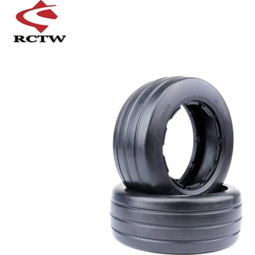 Front or Rear on-road Slicks Tire Skin Set for 1/5 Hpi Rofun Baha Km Rovan Baja 5B SS Truck Spare Toys Parts