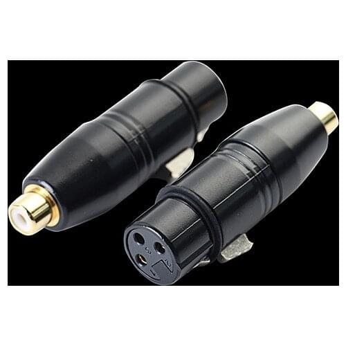 XLR Female To RCA Female Audio Adapter Connector For Microphone Speaker