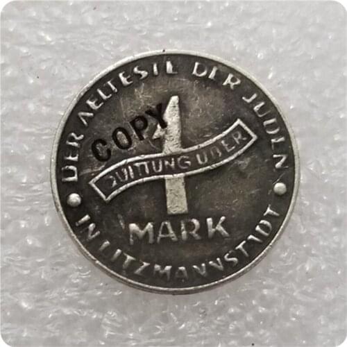 Poland : 1 MARK 1943 GETTO Juden COPY