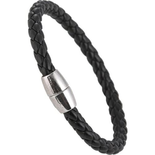 Retro Metal 2021 Leather Bracelets For Men Vintage Bangles Homme Male Jewelry Punk Rock Modern Bracelet Accessory Stainless