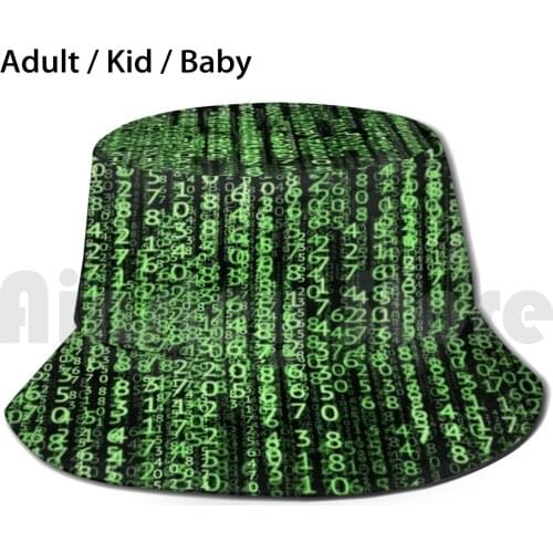 Matrix Sun Hat Foldable UV Protection Matrix Keanu Reeves It Computer Idea Numbers Lost