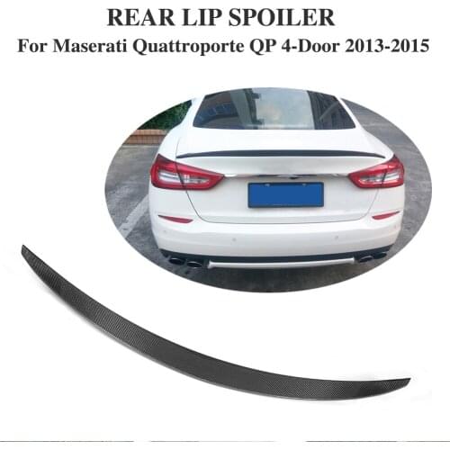 Carbon Fiber Rear Spoiler Trunk Boot Lip Wing for Maserati Quattroporte QP 4-Door 2013 2014 2015 Executive Sedan