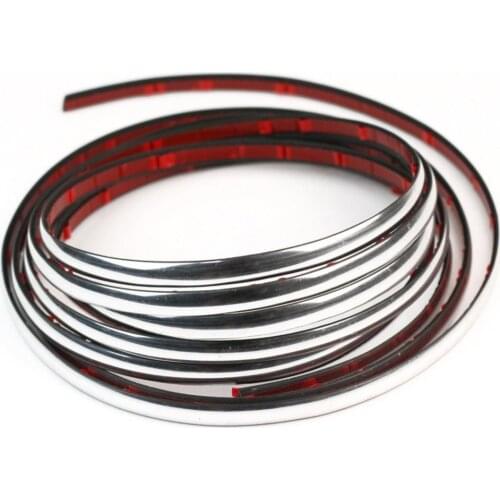 Universal 6mm 15mm 18mm 22mm Car Chrome Styling Decoration Moulding Trim Strip