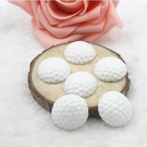 10pcs/lot flat back resin golfball DIY resin cabochons accessories