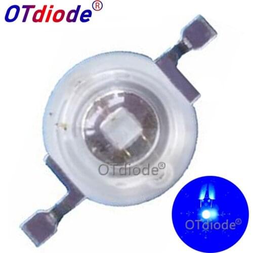 100pcs LED Grow Light 3W Grow Leds Royal Blue 440nm + Blue 470nm Lamp Source DIY 10W 20W 30W 50W 100W Bulb For 3W Light Beads