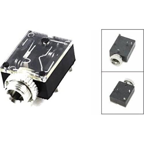 100pcs 5 Pins 3.5mm Stereo Jack Socket Audio Connector PCB Panel Mounting for MP3 Earphone Headset Headphone