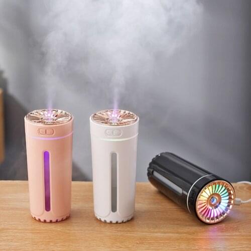 300ml Air Humidifier 2 Modes Mini Portable USB Rechargeable Cool Mist Humidifier Car Home Portable Humidifier with LED Lights