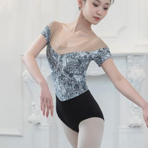 Ballet Leotard For Adult Gymnastics Dance Jumpsuit Mesh Ballerina Clothes Dancer Outfit Stage Costume European Clothing JL2528