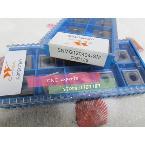 Free Shipping carbide inserts SNMG120404-SM/SNMG120408-SM GM3125 Suitable for MSSNR Series Turning Facing External Lathe Tool