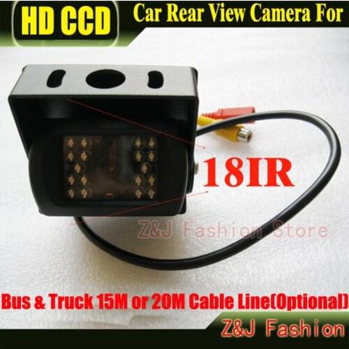 Ccd CCD Car Rear View Camera Reverse backup Camera rearview parking 120 Degree 18 IR Nightvision Waterproof Bus & Truck Camera