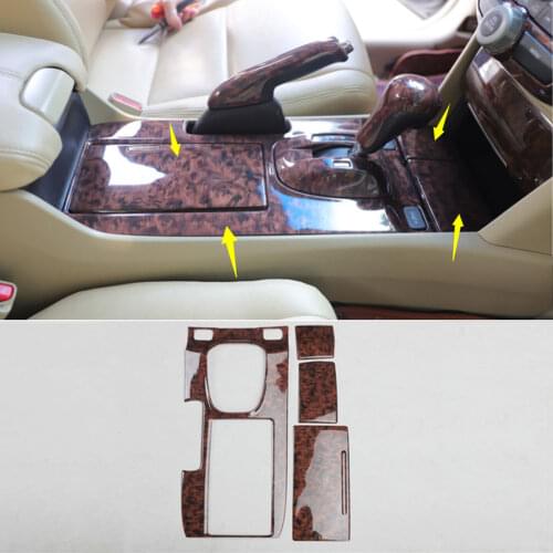 FOR HONDA Accord Crosstour 2008-2012 Wood grain central console Gear shift panel trim
