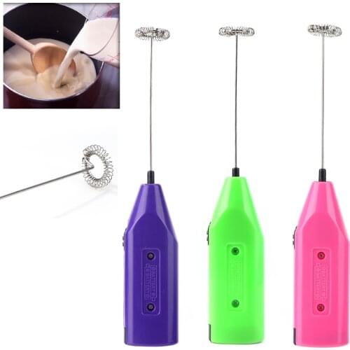 Electric Egg Beater Milk Drink Coffee Whisk Mixer Frother Foamer Mini Handle Stirrer Practical Kitchen Cooking Tool
