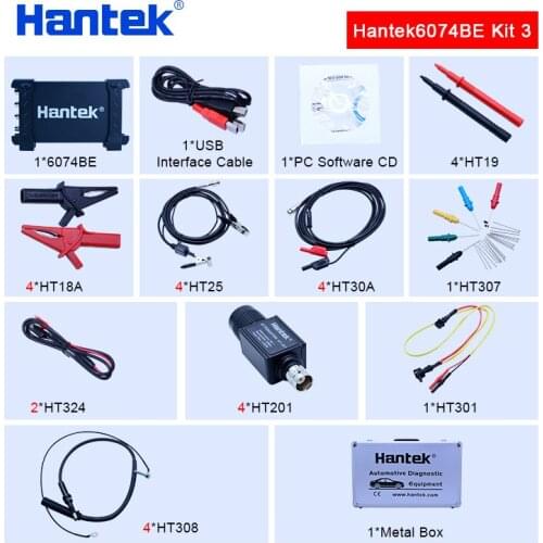 Hantek 6074BE(Series Kit III) 4CH 70MHZ Automotive Diagnostic Equipment 80 types of automotive measurement function USB2.0
