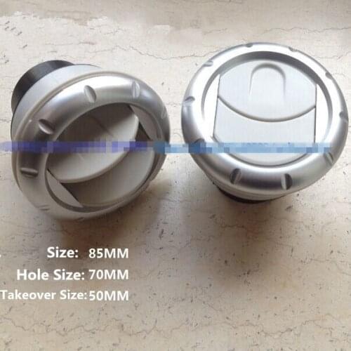Caravan RV Marine Boat Yacht Air Conditioning 85mm Ventilation Outlet Silver White Black LS-85