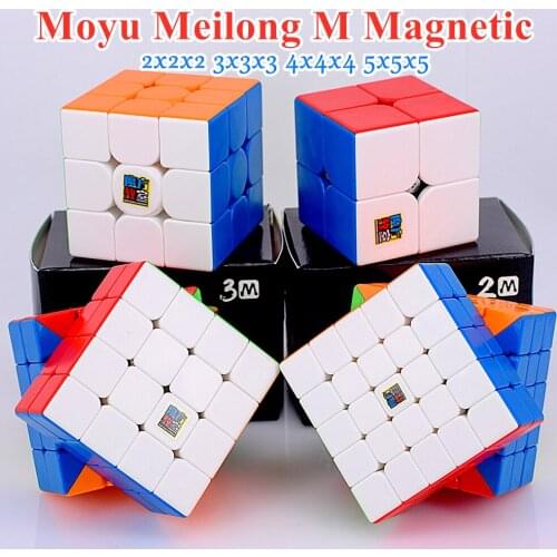 Moyu Meilong M magnetic 2x2x2 3x3x3 4x4x4 5x5x5 speed cube,Professional,Anti-Stress Toys,Smooth,Childrens Puzzle,For the Game