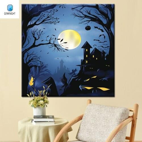 Oil painting by numbers Halloween diy digital painting by numbers modular painting coloring by numbers home decor for living