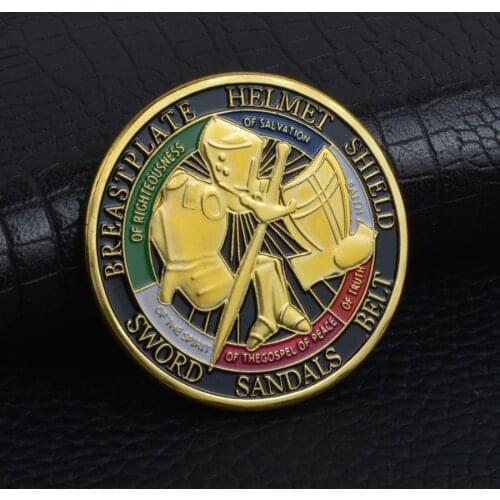 Put On the Whole Armor Of God Commemorative Challenge Coin Collection Gift Coins