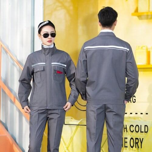 New Reflective Work Clothing Men Women Jacket Tooling Auto Workshop Electricity Installation Mechanical Repair Welding Coveralls