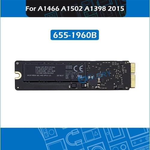 New Solid State Drive PCIe SSD 655-1960B MZ-JPV512S/0A4 SSUBX For Macbook Pro Air Retina A1465 A1466 A1502 A1398 512GB 2015